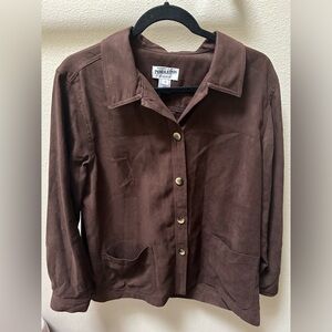 Vintage Pendleton Brown Button Down size 14